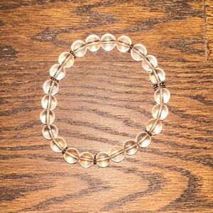 Elegant Clear Beaded Bracelet